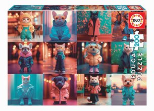 Puzzle Fashion Animals Educa 200 dílků od 6 let