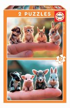 Puzzle Baby Animals Educa 2 x 20 dílků