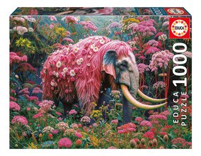 Puzzle Floral Elephant Educa 1000 dielov a Fix lepidlo