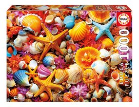 Puzzle Collage of Shells Educa 1000 dielov a Fix lepidlo