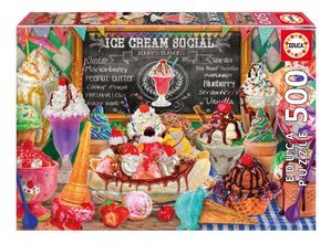 Puzzle Ice Cream Parlour Educa 500 dielov a Fix lepidlo
