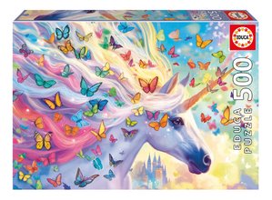 Puzzle Rainbow Unicorn Educa 500 dielov a Fix lepidlo