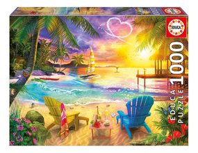 Puzzle Love Beach Educa 1000 dielov a Fix lepidlo