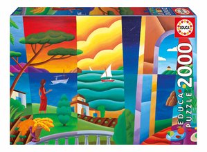 Puzzle Philip Stanton Penelope Waits Educa 2000 dielov a Fix lepidlo