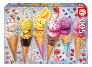 Puzzle Ice Cream Educa 500 dílků a Fix lepidlo