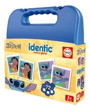 Pexeso v kufříku Stitch Identic Memo Game Educa paměťová hra 72 karet