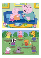 Drevené puzzle Peppa Pig Educa 2x25 dielikov