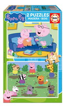 Dřevěné puzzle Peppa Pig Educa 2 x 25 dílků