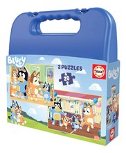 Puzzle v kufříku Bluey Educa 2 x 20 dílků