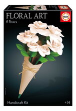 Kreatívne tvorenie Biele ruže Floral Art White Roses Educa poskladaj si vlastnú kyticu od 14 rokov