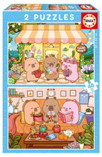 Puzzle CapyFun Educa 2x48 darabos 4 évtől
