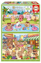 Puzzle CapyFun Educa 2x100 darabos 6 évtől