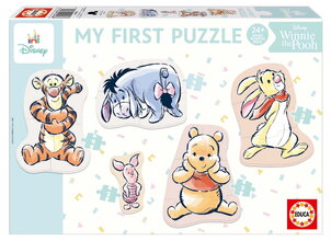 Puzzle legkisebbeknek Winnie the Pooh My First 4 Puzzles Educa progresszív 3-3-4-4-5 darabos 24 hó-tól