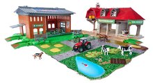 Garaj fermă Creatix Farm Station Majorette cu magazin Bio tractor și animăluțe 68*58*20 cm