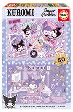 Fa puzzle Kuromi Educa 2x50 darabos