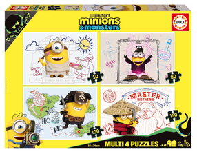 Puzzle Multi 4 Minnions Educa 50-80-100-150 darabos 5 évtől