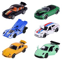 Autíčko Porsche Motorsport Majorette so zberateľskou kartičkou kovové 6 druhov dĺžka 7,5 cm