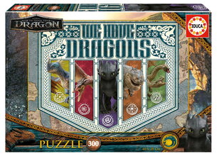 Puzzle How to train your dragon Educa 300 darabos 8 évtől