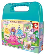Puzzle kofferben Gabby´s Dollhouse Case Educa progresszív 12-16-20-25 darabos