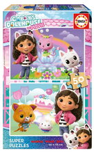 Fa puzzle Gabby´s Dollhouse Educa 2x50 darabos