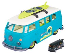 Autíčko karavan VW The Originals T1 Majorette se světlem a 1 sběratelským autíčkem délka 32,5 cm