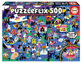 Puzzle PuzzleFlix Educa 500 darabos és Fix ragasztó