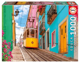 Puzzle Colourful Lisbon Educa 1000 darabos és Fix ragasztó