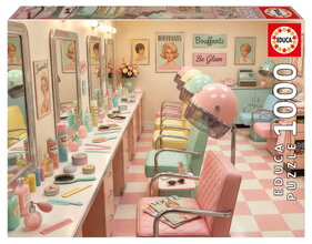 Puzzle Retro Glam Salon Educa 1000 darabos és Fix ragasztó
