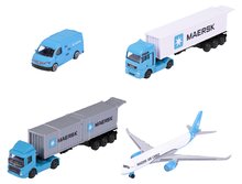 Autíčko prepravné MAERSK Transport Vehicles Majorette kovové 17 cm dĺžka 3 druhy