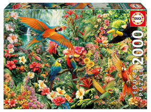 Puzzle Amazon Birds Educa 2000 dielov a Fix lepidlo od 11 rokov EDU20574
