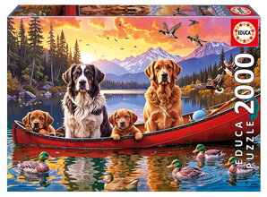 Puzzle Sunday with the Kids Educa 2000 darabos és Fix ragasztó