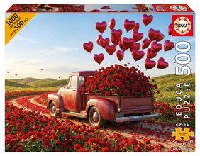 Puzzle Valentine Pickup Plus Educa 500 darabos és Fix ragasztó