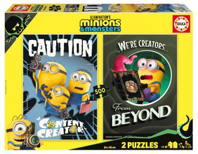 Puzzle Minions Educa 2x500 darabos és Fix ragasztó