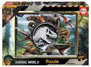 Puzzle Jurassic World Educa 500 darabos és Fix ragasztó