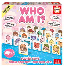 Spoločenská hra Uhádni kto som Who am I Kawaii Educa 48 kartičiek pre 2 hráčov od 5 rokov v španielčine angličtine francúzštine a portugalčine EDU2060