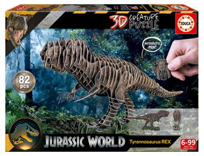 Puzzle dinosaurus T-Rex 3D Creature Puzzle Educa dĺžka 61 cm 82 dielov od 6 rokov EDU20716