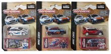 Autíčko rally WRC Cars Majorette kovové s gumenými kolieskami a zberateľskou krabičkou 7,5 cm dĺžka rôzne druhy