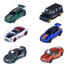 Autíčko Mercedes-AMG Deluxe Majorette kovové 6 rôznych druhov so zberateľským boxom dĺžka 7,5 cm 1:64 od 3 rokov MJ2101000