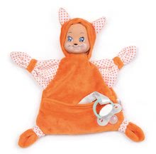 Vulpe pentru alintare Animal Doll Minikiss Smoby 20 cm din material de textil moale de la 0 luni