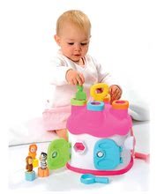 Didaktický domček Cootons Smoby vkladací s kľúčmi a figúrkami ružový od 12 mes