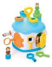 Didaktický domček Cootons Smoby vkladací s kľúčmi a figúrkami modrý od 12 mes