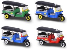 Autíčko Tuk Tuk Street Cars Majorette kovové na voľnobeh 7,5 cm 4 rôzne druhy