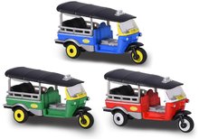 Autíčko Tuk Tuk Street Cars Majorette kovové na voľnobeh 7,5 cm 4 rôzne druhy