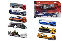 Transportér mestský City Transporter Majorette kovový s pohyblivými časťami 20 cm dĺžka rôzne druhy