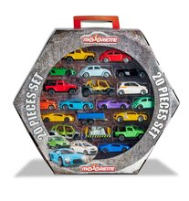 Mașinuțe Street Cars Giftpack Majorette din metal 7,5 cm lungime 20 bucăți într-o cutie cadou