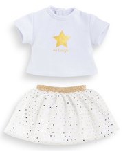 Tričko a sukně pro panenku Top & Skirt Set Ivory & Gold Ma Corolle pro 36 cm panenku