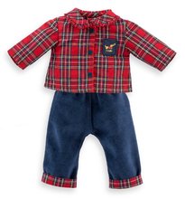 Kalhoty a košile pro panenku Homewear Style Ma Corolle vánoční edice pro 36 cm panenku