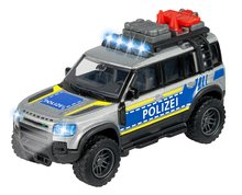 Autíčko policajné Land Rover Police Majorette so zvukom a svetlom dĺžka 12,5 cm MJ3712000