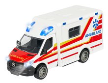 Mașină de ambulanță Mercedes-Benz Sprinter Ambulance Majorette cu sunete și lumini 15 cm lungime
