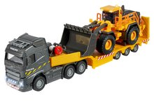 Kamión s nakladačom Volvo Truck & Wheel Loader Majorette 35 cm dĺžka so zvukom a svetlom MJ3726000